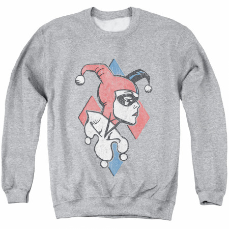 Harley Quinn Profile Crewneck Sweatshirt