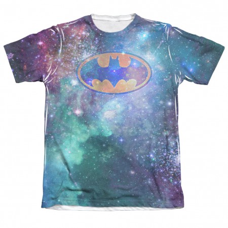 Batman Men's Galaxy Logo Sublimation T-Shirt