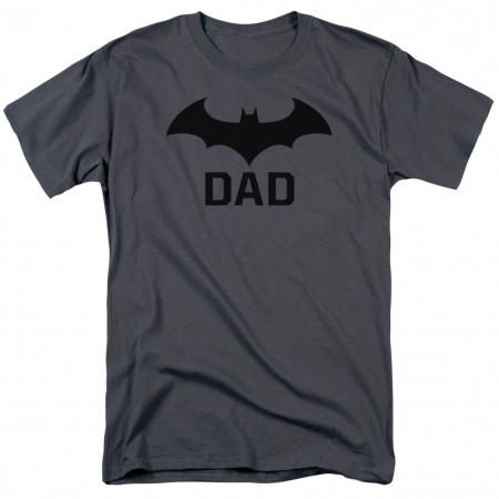Batman Logo Dad Gray T-Shirt