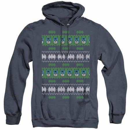 Batman 8 Bit Christmas Sweater Pull-Over Hoodie