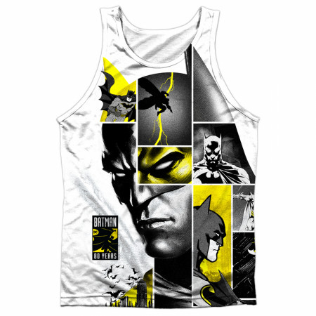 Batman 80th Panels Sublimated Front and Back Print Men's Tank Top