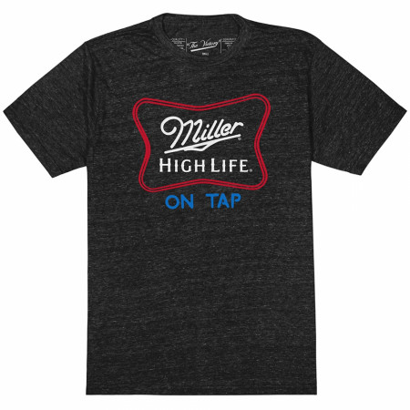 Miller High Life On Tap Neon Retro Style T-Shirt