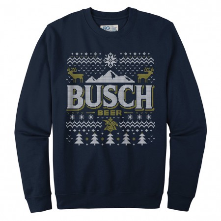 Busch Ugly Christmas Sweater Design Crewneck Sweatshirt