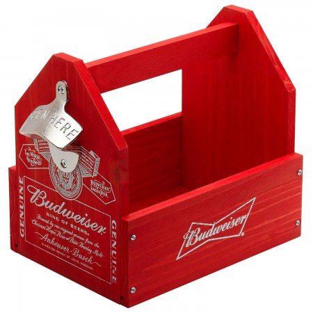 Budweiser Beer Caddy With Bottle Opener