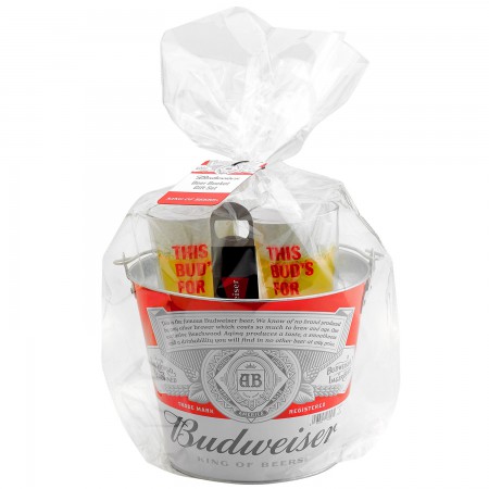 Budweiser Bucket And Pint Glass Gift Set