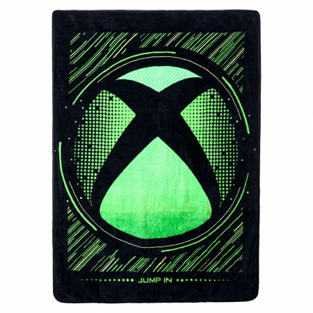 Xbox Logo Digital Fleece Throw Blanket