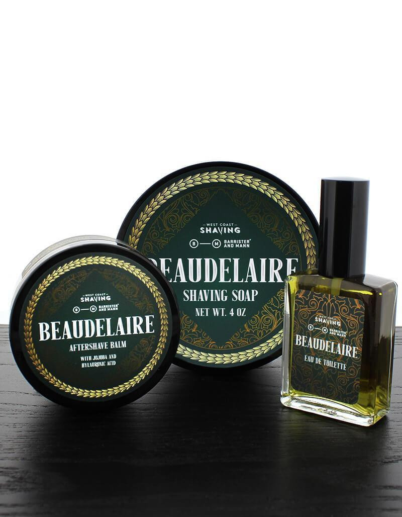 Barrister and Mann Beaudelaire Shaving Soap, Aftershave Balm & Eau de Toillette Set