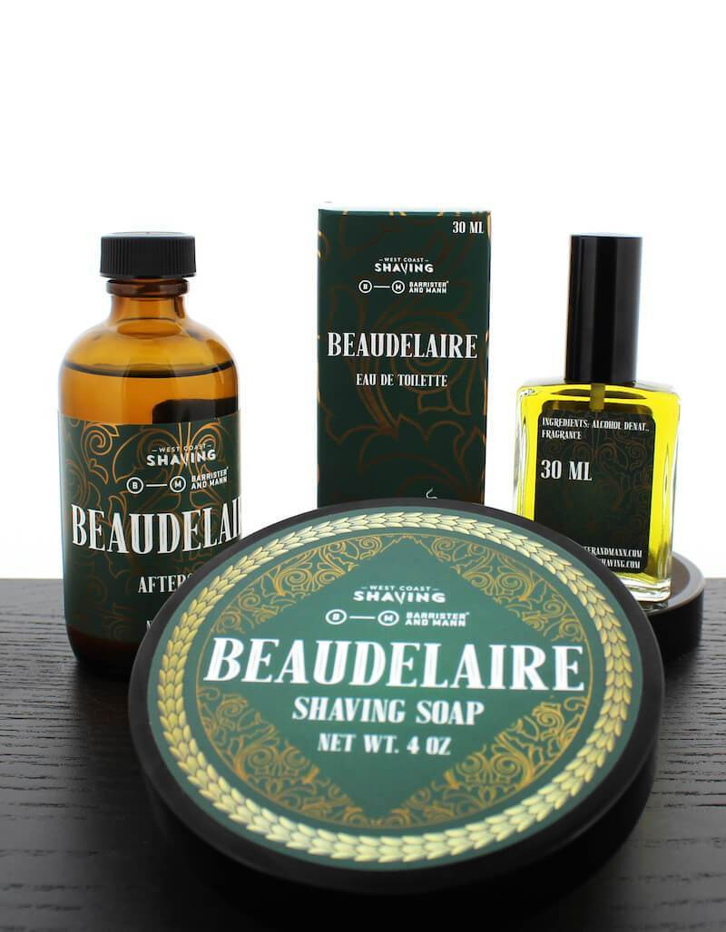 Product image 0 for Barrister and Mann Beaudelaire Shaving Soap, Aftershave Splash & Eau de Toillette Set