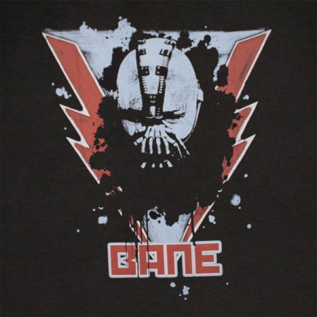 Dark Knight Rises Batman Bane Lightning T Shirt - Black