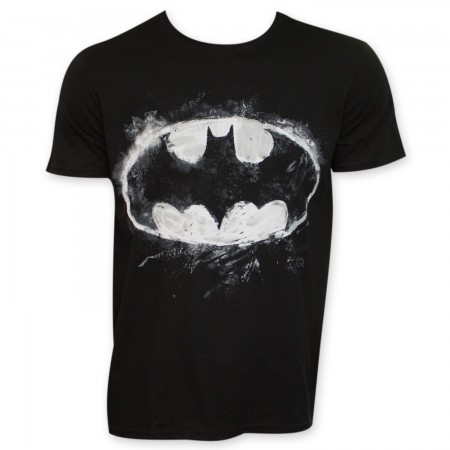 Batman Sidewalk Chalk Bat Signal Tee Shirt