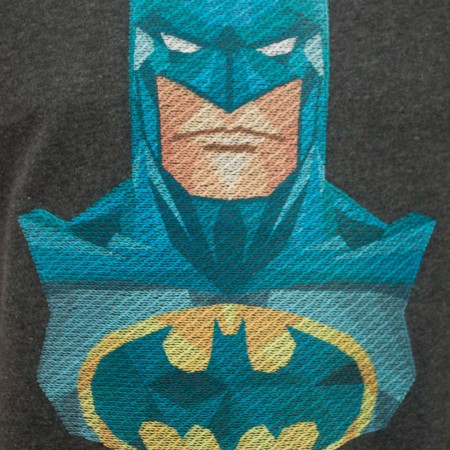 Batman Embroidered Charcoal Tee Shirt