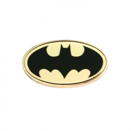 Batman Logo Gold Lapel Pin