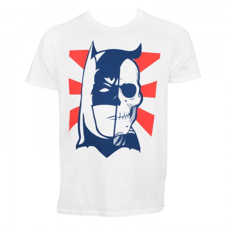 Batman Half Skull Face Tshirt