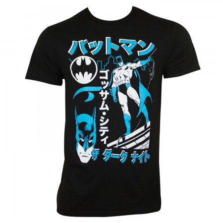 Batman Men's Black Kanji T-Shirt
