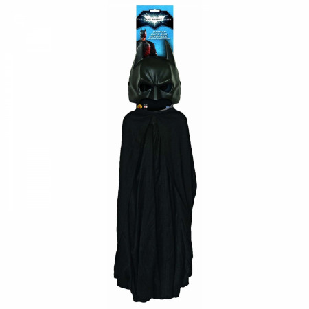 Batman Black Masked Costume Set With Cape