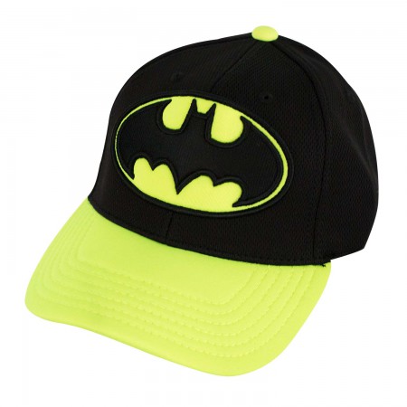 Batman Curved Bill Neon Yellow Hat