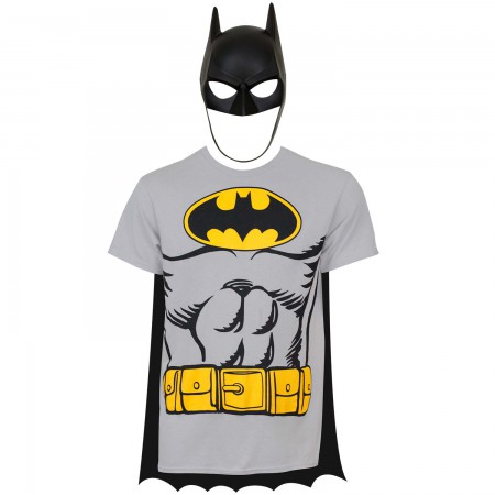 Batman Cape And Mask Costume Tee Shirt