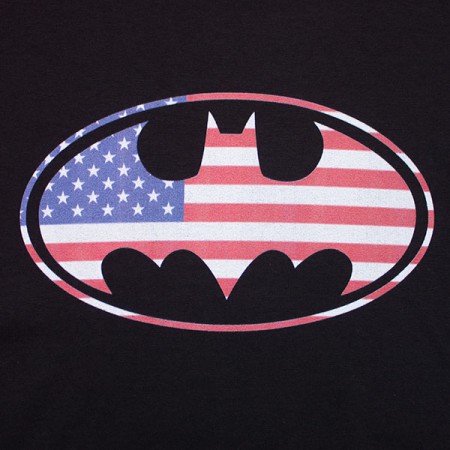 Batman American Flag Top - Black