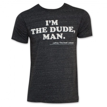The Big Lebowski I'm The Dude Men's Charcoal T-Shirt