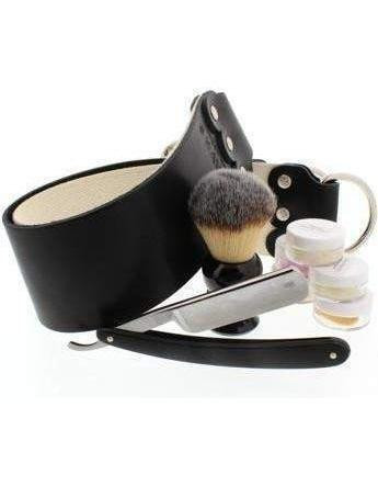 Product image 0 for Black Straight Razor Set With Brush & Cream-Build Your Own