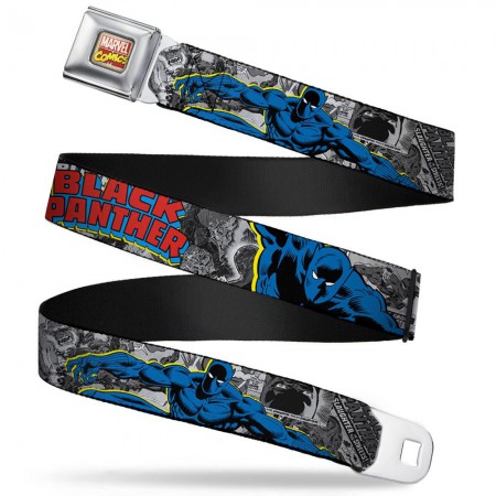 Black Panther Seat Belt Buckle Belt