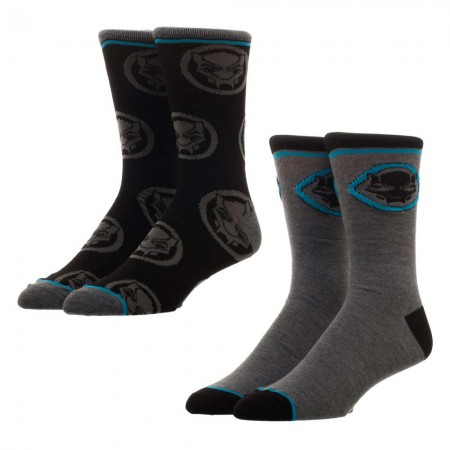 Black Panther Men's 2 Pack Crew Socks