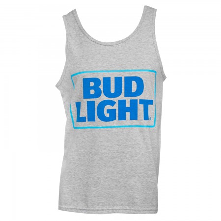 Men's Bud Light Beer Grey Tank Top