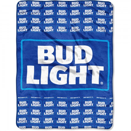Bud Light Plush Throw Blanket
