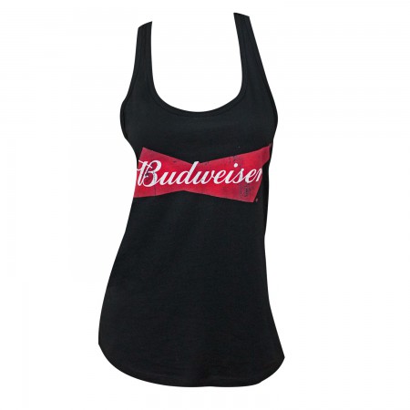Budweiser Racerback Ladies Black Tank Top