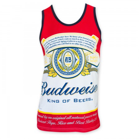 Budweiser Men's Bottle Label Tank Top