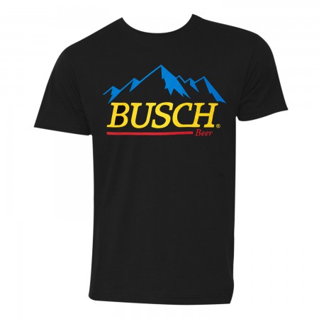 Busch Beer Men's Black Gold Logo T-Shirt