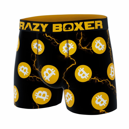 Crazy Boxer Bitcoin Symbols All Over Men's Boxer Briefs
