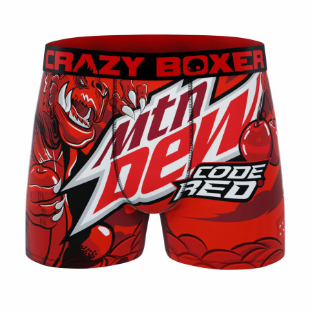 Crazy Boxers Mountain Dew Code Red Boxer Briefs