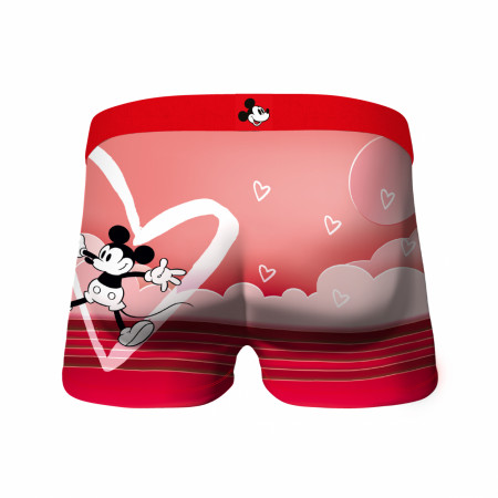 Crazy Boxers Mickey Mouse Heart Boxer Briefs