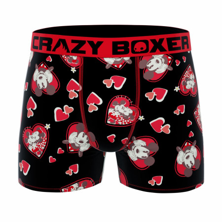 Crazy Boxer Disney Mickey Mouse Valentines Day Men's Boxer Briefs