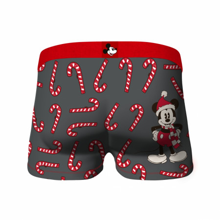 Mickey Mouse and Candy Canes Men's Underwear Boxer Briefs