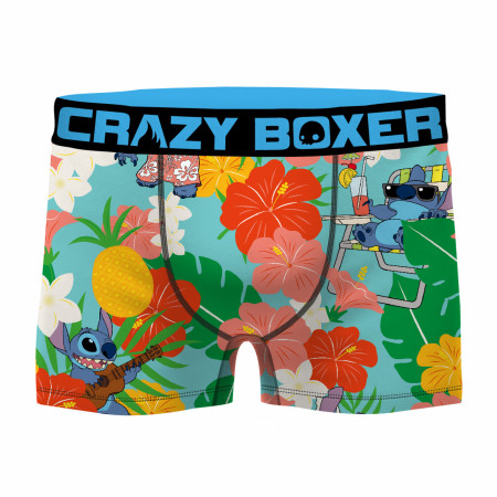 Floral Lilo and Stitch Boxer Men's Boxer Briefs Shorts