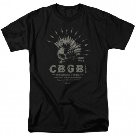 CBGB Electric Skull Tshirt