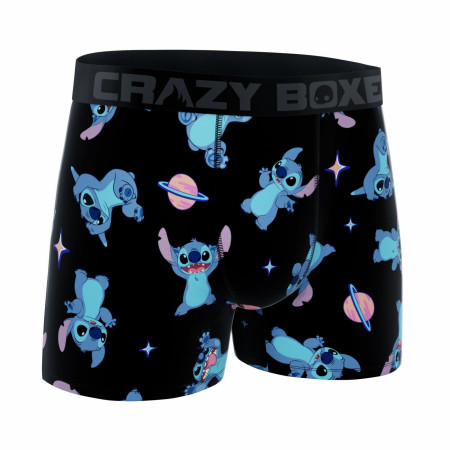 Crazy Boxers Disney Lilo and Stitch Planets Men's Boxer Briefs