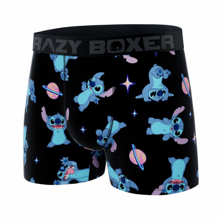 Crazy Boxers Disney Lilo and Stitch Planets Men's Boxer Briefs