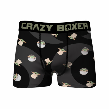 Star Wars The Child Character and Cradle All Over Print Men's Crazy Boxer Briefs