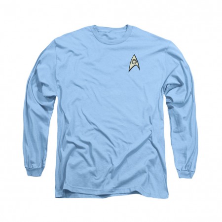 Star Trek Science Uniform Blue Long Sleeve T-Shirt