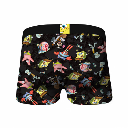 Crazy Boxer Briefs Underwear Spongebob Squarepants Cartoon Mens