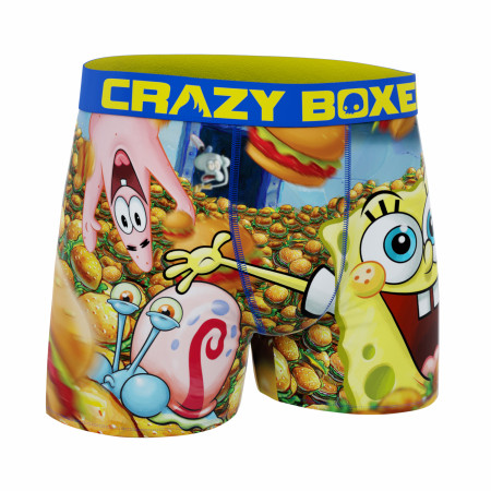 Crazy Boxer SpongeBob SquarePants Burger Men's Boxer Briefs