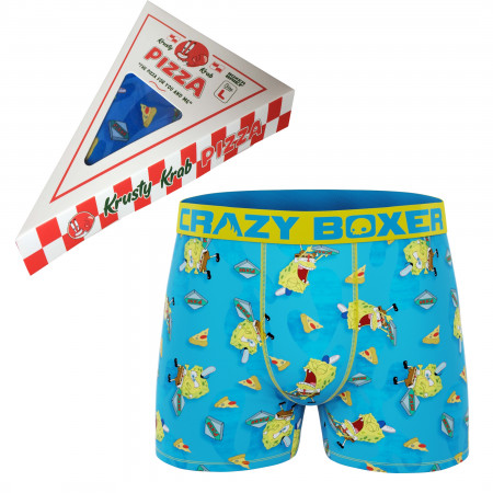 Crazy Boxer SpongeBob SquarePants Boxer Briefs in Pizza Box