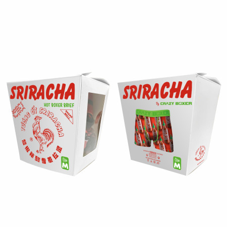 Sriracha Hot Chili Sauce Boxer Briefs in Chinese Take Out Container