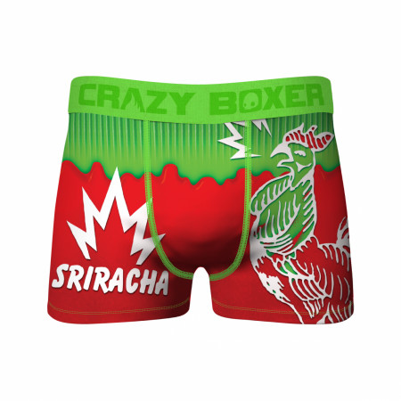 Crazy Boxers Sriracha Rooster and Fire Boxer Briefs