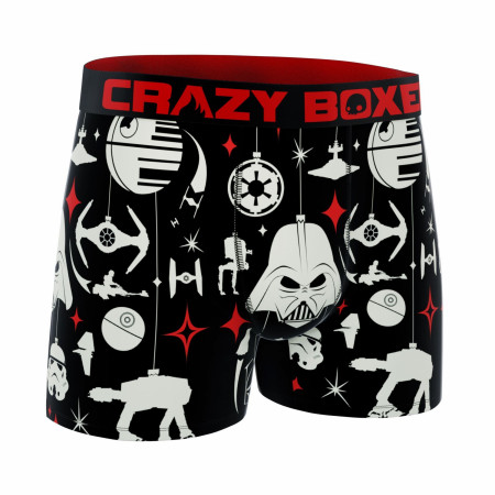 Crazy Boxers Star Wars Holiday Symbols All Over Men's Boxer Briefs