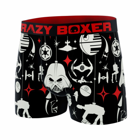 Crazy Boxers Star Wars Holiday Symbols All Over Men's Boxer Briefs