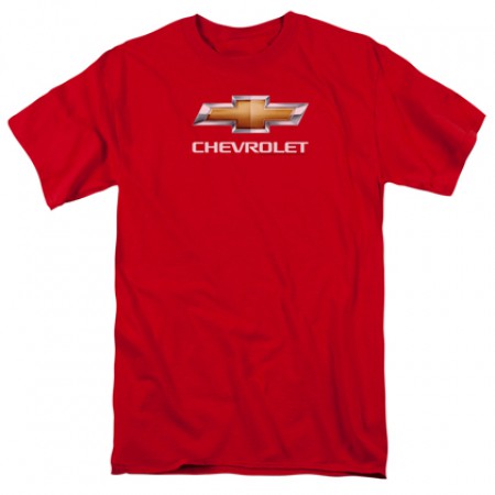 Chevrolet Chevy Bowtie Logo Red Tshirt